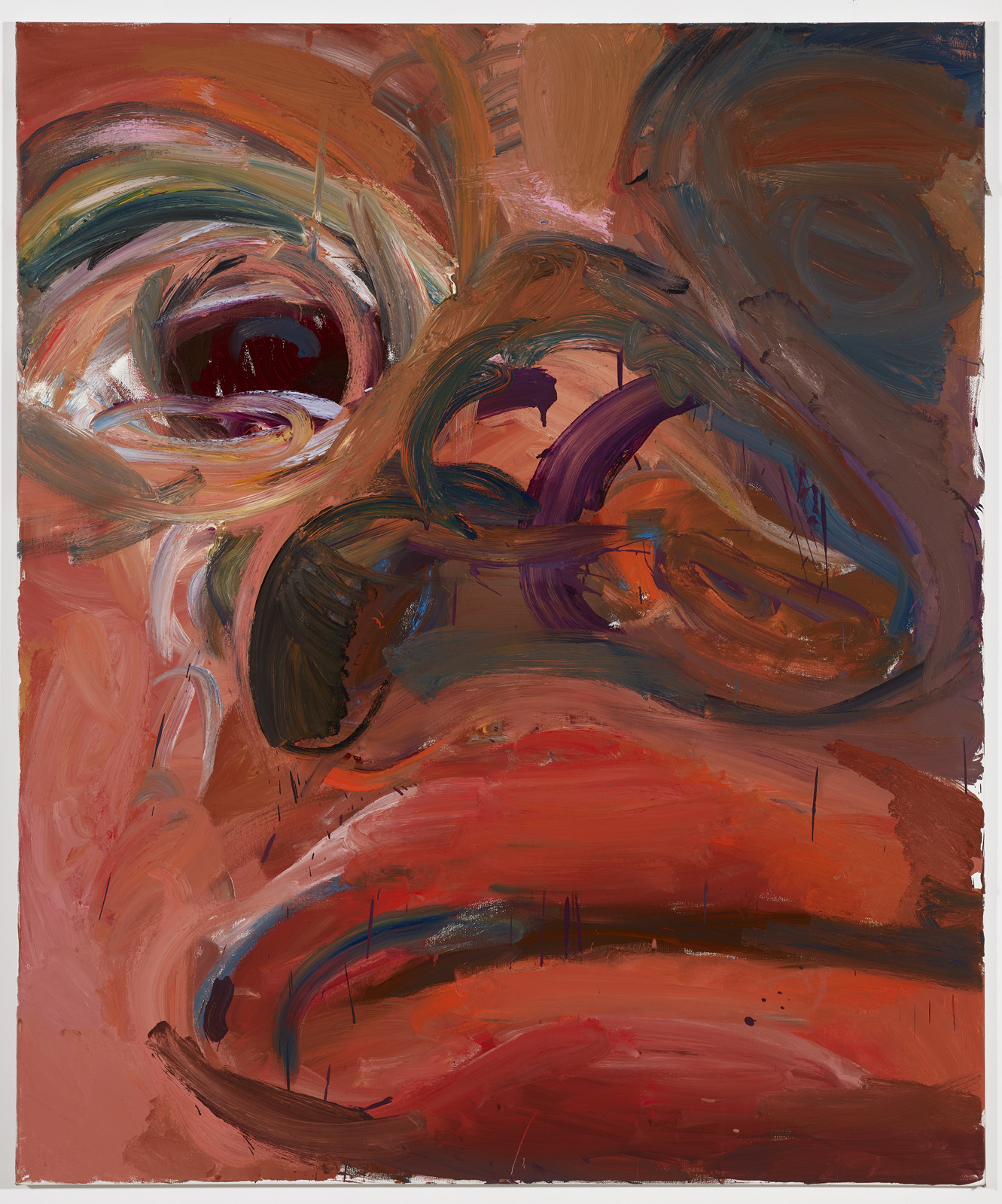 Monika Misztal, Bez tytułu (z serii "Autoportrety"), 2023, olej na płótnie, 120 x 100 cm